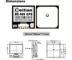 Geekstory Be-880 gps imtuvo modulis su flash atmintimi Hmc5883l kompasas 10 kartos lustas gps antena ttl lygis 38400bps, skirtas arduino orlaiviui pixhawk apm skrydžio valdikliui