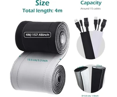 Geeric 4m Neopreninė Kabelių Movos su Velcro Tvirtinimu