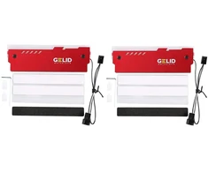 Pagrindinė plokštė Gelid Solutions Gelid Solution Lumen Rgb Ram atminties aušinimo rinkinys, 2 vnt., visiškai automatinis Rgb režimas - dvipusis vest heatsink - raudonas.