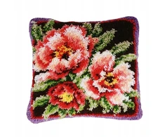 Gėlių siuvinėjimo pagalvių užvalkalų rinkinys „diy Craft“ gėlių rankdarbiams 4
