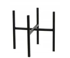 Gėlių stovas metalinis juodas 25 cm