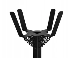 Gėlių stovas sodui metalinis gėlių stovas juodas 120cm 2 vnt.