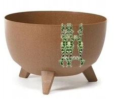Gėlių vazonas su 3 kojelėmis Roma Eco Wood dubuo 40cm + įdėklas