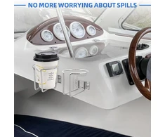 Geloo 4 vnt. universalus nerūdijančio plieno puodelio laikiklis automobilinis puodelio laikiklis valtims, žiedai, jūrų, jachtų, kemperių, valtims, bėgiams, montuojamas ant sienos, tinka gėrimų skardinėms, puodeliams, buteliams, puodeliams