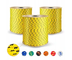 Geltona polipropileno virvė 18mm pintas universalus buriavimo lynas 1m