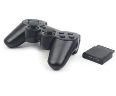 Gembird Jpd Wdv belaidis žaidimų valdymo pultas su vibracija Ps2/ps3/pc, juodas