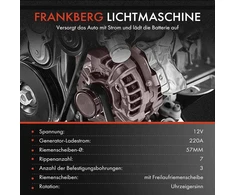 Generatorius Frankberg 11451n Bmw X5 E70 X6 E71 3.0l