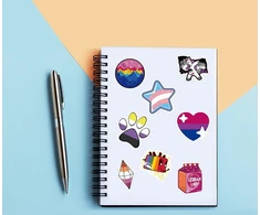 Generic 100 vienetų pride lipdukų rinkinys, vandeniui atsparūs viniliniai graffiti Lgbtq lipdukai, Lgbtq aksesuarai, Lgbtq pride vaivorykštės lipdukai nešiojamam kompiuteriui, vandens buteliams, dviračiui, riedlentei