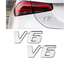 Generic 2 vnt. 3d emblemos ženklelis, automobilio lipdukas, metalinis variklio ekranas, automobilio lipdukas, emblemos ženklelis, automobilio lipdukas, tiuninginis metalas (v6)