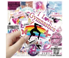 Generic 200 Lipdukų su gimnastikos motyvais paaugliams, vandeniui atsparūs