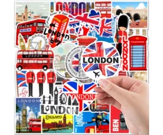 Generic 50 vnt. Londono autobusų lipdukų - vandeniui atsparūs, stilingi