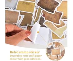 Generic 80 Vintažinių Lipdukų Rinkinys Scrapbookingui ir Dienoraščiui