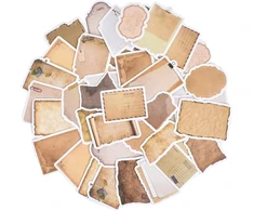 Generic 80 Vintažinių Lipdukų Rinkinys Scrapbookingui ir Dienoraščiui