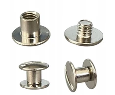 Generic Sriegiuojamos kniedės, 7mm, sidabrinės, 5 vnt.