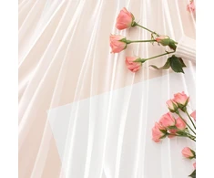 Generisch Organza audinio dekoracija šilkinis baltas permatomas tiulis nuotakos tiulio audinys fono dekoras 183x150 cm permatomas organzos audinys drapiravimui užuolaidoms suknelėms pasidaryk pats