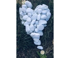 Generisch Sniego baltumo dekoratyviniai akmenys I marmuro skalda I carrara skalda I žvyras 40-60 mm (1kg)