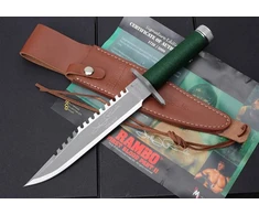 Generisch Teerma Bj6 - integruotas kaltinis tiesus lauko peilis su fiksuota geležte, išgyvenimo peilis, puikus bushcraft peilis lauke, medžioklės peilis, žvejybos peilis su fiksuota geležte