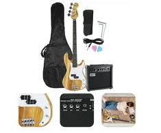 Genesis Elektrinė bosinė gitara, stiprintuvas, priedai, pilnas rinkinys mokymuisi