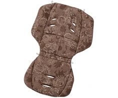 Gesslein Loop 244 sėdynės užvalkalas vežimėliui ir universalus reversinis įdėklas vasarai ir žiemai Tencel kvėpuojantis Flower Brown