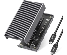 Gewokliy tylus 40 gbps m.2 nvme dėklas, usb c aliuminio išorinis ssd dėklas suderinamas su thunderbolt4/3 8tb ssd adapteriu, pcie gen4 m.2 ssd skaitytuvas, tinka 2280/2260/2242/2230mm