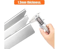 Gftime 40 x 15.2 cm nerūdijančio plieno degiklio dangtelio atsarginės dalys, skirtos Broilking Baron, Broilmate, Huntington, nerūdijančio plieno kaitinimo plokštės liepsnos skirstytuvas, 4 vnt.