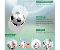 Giantree 60 futbolo lipdukų rinkinys, futbolo lipdukai, sporto lipdukai, futbolo aksesuarai, futbolo dovana scrapbooking'ui, menui, rankdarbiams, vaikų dekoravimui
