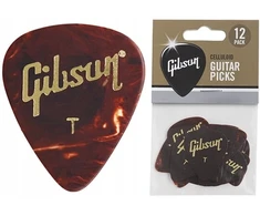 Gibson Tortoise Thin gitaros mediatorių rinkinys (12 vnt.)