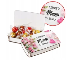 Gift4 Dovanų dėžutė saldainiams su graviruotais linkėjimais Motinos dienos proga