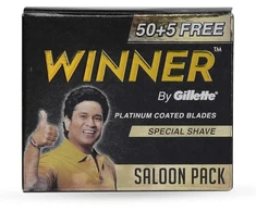 Gillette Winner Platinum skustuvo peiliukai, 55 vnt.