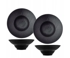 Gilus apvalus Wilmax Slatestone dubuo 22,5 cm 1100 ml porcelianas su akmens imitacija, 2 vnt.