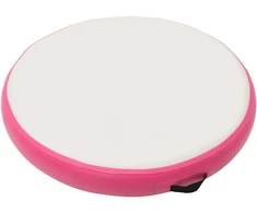 Gimnastikos kilimėlis su pompa, rožinis, 100x100x10cm, PVC
