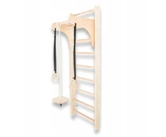 Gimnastikos sienelė 195x80 cm medinė, skirta vaikų treniruotėms Woodline