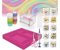 Giochi Preziosi Nano Craft Deluxe – kūrybiškumas be ribų: kurkite unikalias dekoracijas su šiaudeliais, dekoratyviniais elementais, Nano juostele ir oro pompa, vaikams nuo 6 metų