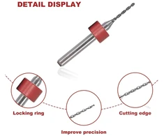 Giswell 20 dalių mini grąžtų rinkinys, preciziškas mini grąžtas pagamintas iš volframo plieno metalui ir grandinėms, 0,1–1,0 mm, 1,1–2,0 mm, graviravimo grąžtas, skirtas smulkiam gręžimui