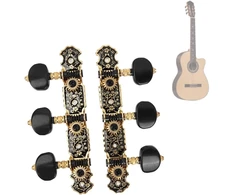 Gitaros stygų derinimo mygtukai, lengvai naudojamas 1:18 stygų derintuvas mechanikams, klasikinės gitaros stygų derintuvas, gitaros stygos, derintuvo kaiščiai klasikinei gitarai derinti
