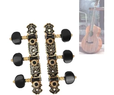 Gitaros stygų derinimo mygtukai, lengvai naudojamas 1:18 stygų derintuvas mechanikams, klasikinės gitaros stygų derintuvas, gitaros stygos, derintuvo kaiščiai klasikinei gitarai derinti