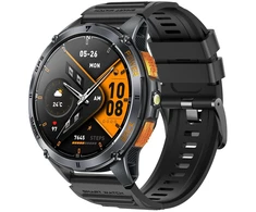 Glacierx Orb Juodas išmanusis laikrodis 466x466 Gps skambučiai kompasas žingsniai pulsas meniu Lt | Juodas