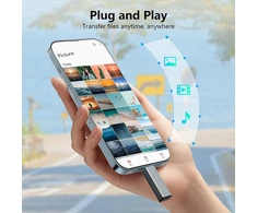 Glasflength Sd kortelių skaitytuvas, Usb C Sd kortelių skaitytuvas aliumininis, skirtas Tf/micro Sd/sdxc/sdhc/micro Sdxc/micro Sdhc 2-in-1 kortelių skaitytuvas Otg adapteris nešiojamiesiems kompiuteriams Android telefonams (pilkas)