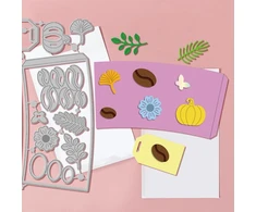 Globeleland 3d keturių sezonų pjovimo štampai su kavos puodelio rinkiniu šventėms metalinis kavos puodelio rėmelis pjovimo štampai kortelių gamybai "pasidaryk pats" scrapbooking dekoravimo įspaudimas