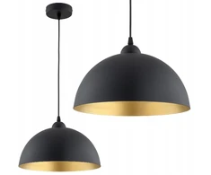 Globo Lighting Pakabinamas šviestuvas lubinis Azur Półkula Kopuła juodai auksinis 30 cm