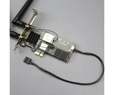 Glotrends Pcie X1 Adapteris: 1x M.2 Wifi ir 1x M.2 Nvme Ssd