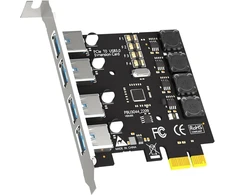 Glotrends U3044 4 prievadų Usb 3.0 Pcie plėtimosi kortelė