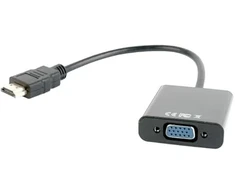 Glowster hdmi į vga adapteris su audio konvertuoja skaitmeninį signalą į analoginį projektoriams ir monitoriams