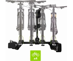 Go biker dviračių laikiklis 2 ir 4 elektriniams ir standartiniams dviračiams, talpa 60 kg, apsauga nuo vagystės, sulankstomas, pakreipimo funkcija, pilot 6 funkcijos, e-bike (pro z4)