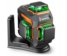 Gochifix Žalias linijinis lazeris 3x360 12 linijų savaime išsilyginantis Ip54