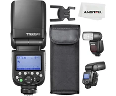 Objektyvas Godox tt685iis 1/8000s hss gn speedlite blykstė ttl tcm efektyvaus konvertavimo funkcija integruotas godox 2.4g x sistemos imtuvas (tt685iis, skirtas sony)