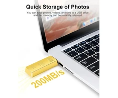 Goldbarren usb atmintinė usb 2.0 atmintinė atminties kortelė usb išorinė duomenų saugykla dovana vaikams studentams (32gb)