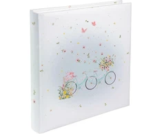 Goldbuch 08 042 vestuvių albumas „floral Tandem“ nuotraukų albumas su 60 baltų puslapių ir pergamentiniais skirtukais, atminimo albumas su „floral Tandem“ motyvu, nuotraukų albumas įsimylėjėliams, apie 30 x 31 x 4 cm