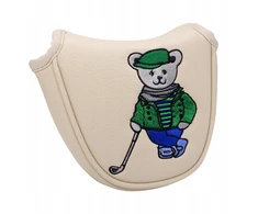 Golf Club Headcover Wrap Sleeve daugumai putterio galvučių dangčių, smėlio spalvos