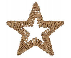 Goliat Auksinė rotango žvaigždė pakabinama, 20 cm